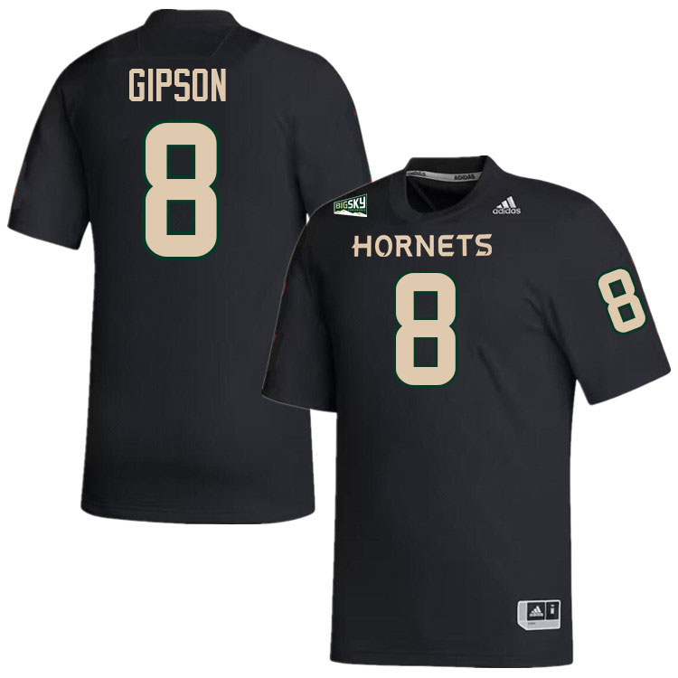 Jared Gipson SAC State Jersey,Sacramento State Hornets #8 Jared Gipson Jersey-Black